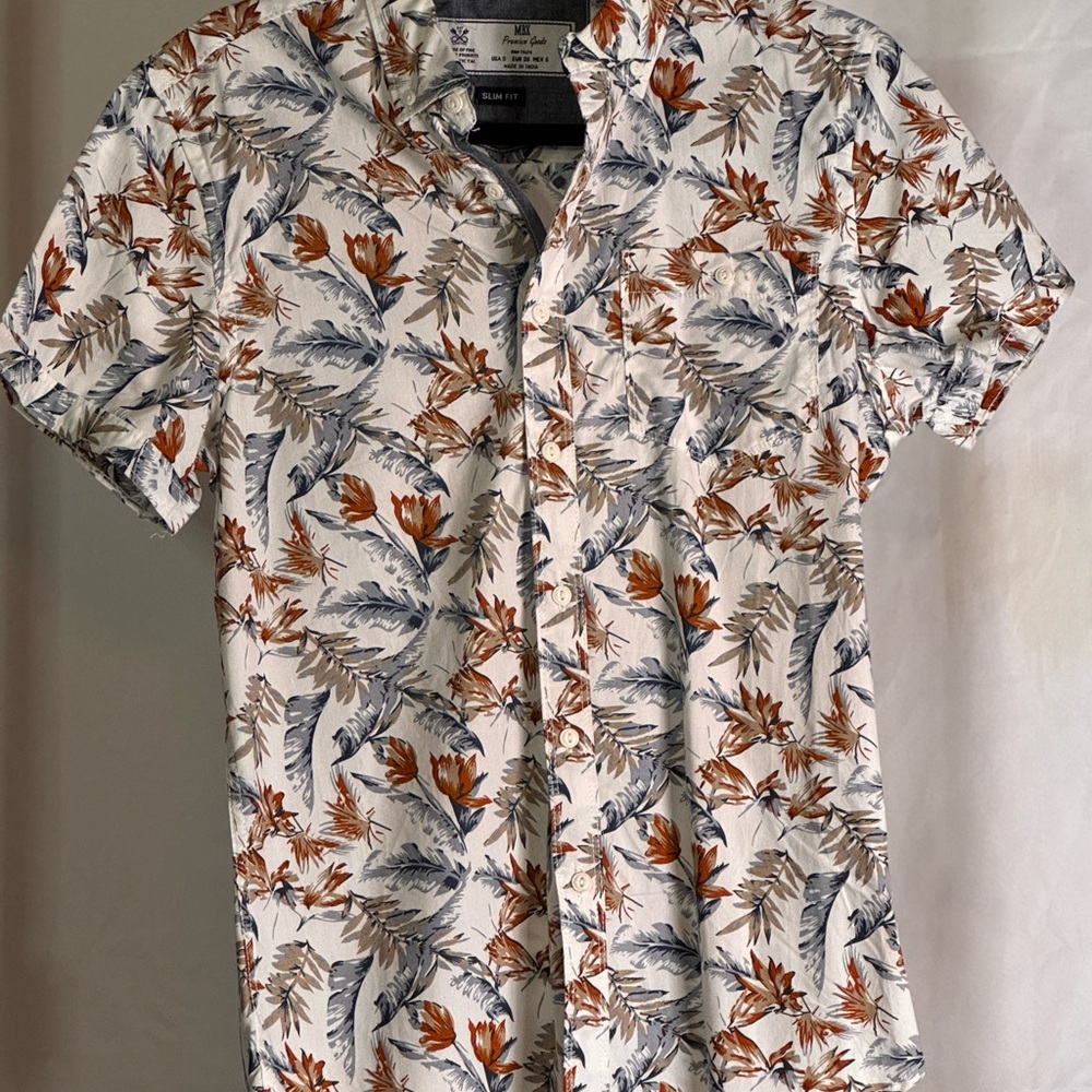 Men's Floral Short Sleeve Shirt